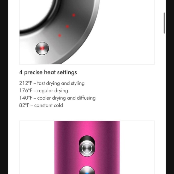 Dyson Supersonic Hair Dryer Fuchsia/Nickel - Picture 4 of 6